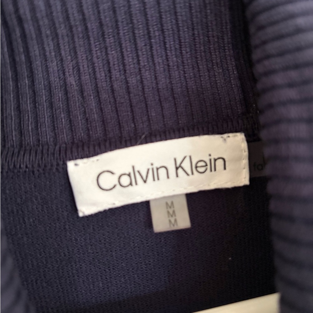 Calvin Klein Deep Blue Turtleneck Sweater - Picture 6 of 6